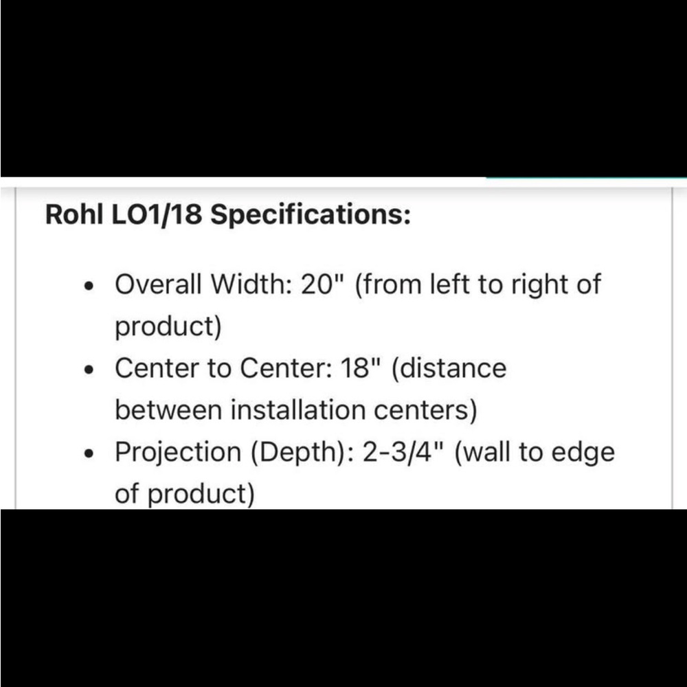 NWT: Rohl Lombardia Towel Bar - Picture 3 of 5